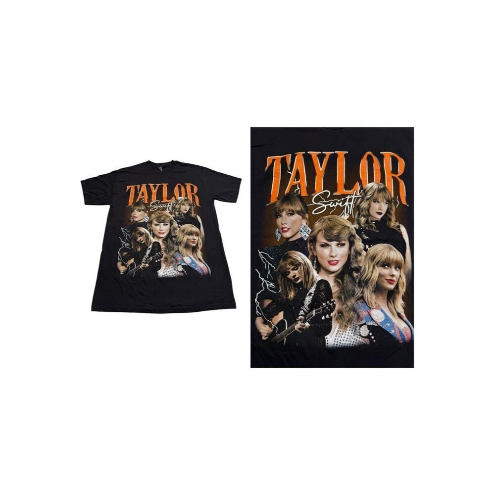 Playerytees Taylor Swift Tee 100% Cotton Black Sz M